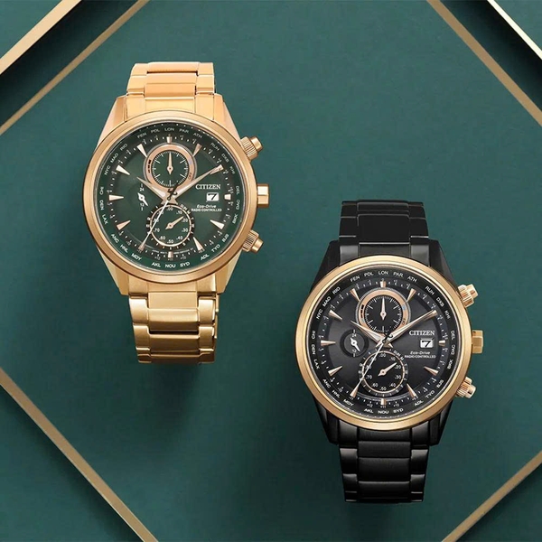 Đồng Hồ Nam Citizen Quartz Eco-Drive Global Radio-Controlled AT8268-83E