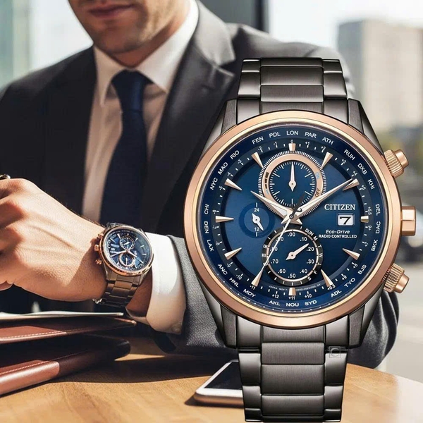 Đồng Hồ Nam Citizen Quartz Eco-Drive Global Radio-Controlled AT8269-81L