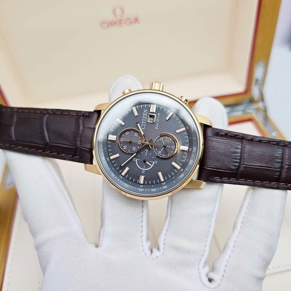 Citizen Quartz Eco-Drive Chronograph Rose Strap CA0843-11H