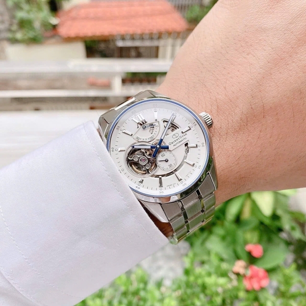 Đồng Hồ Nam Orient Start Automatic Semi Skeleton Joker RE-AV0113S00B ( RE-AV0113S ) Mặt Trắng