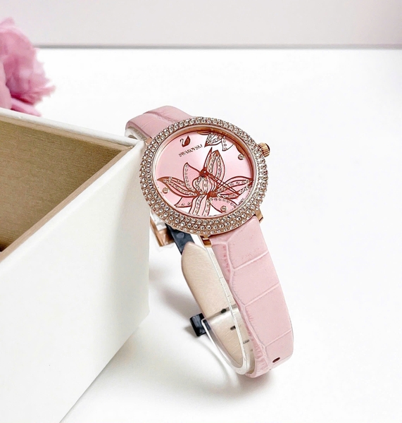 Đồng Hồ Nữ Swarovski Quartz Crystal Frost 5575217