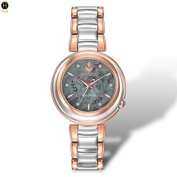 Đồng Hồ nữ Citizen Quartz Eco-Drive Disney Anna EM058651Y