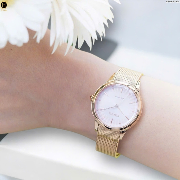 Đồng Hồ Nữ Citizen Quartz Eco-Drive EM0818-82X