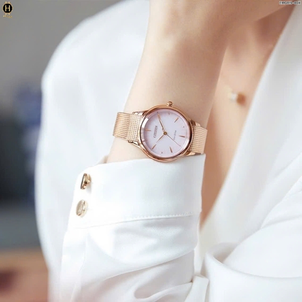 Đồng Hồ Nữ Citizen Quartz Eco-Drive EM0819-80X