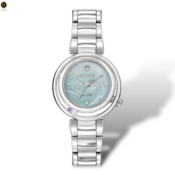 Đồng Hồ Nữ Citizen Quartz Eco-drive Disney Princess Ariel Diamond EM0820-56N
