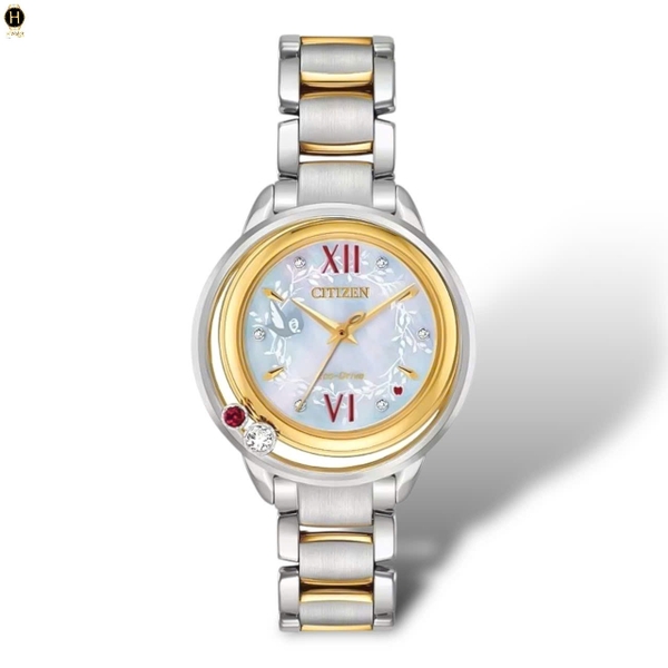 Đồng Hồ Nữ Citizen Quartz Eco-drive Disney Snow White Diamond EW5564-54D