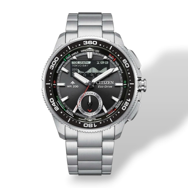Đồng Hồ Nam Citizen Quartz Eco-Drive Promaster Marine Wave Tracker JV3001-53E