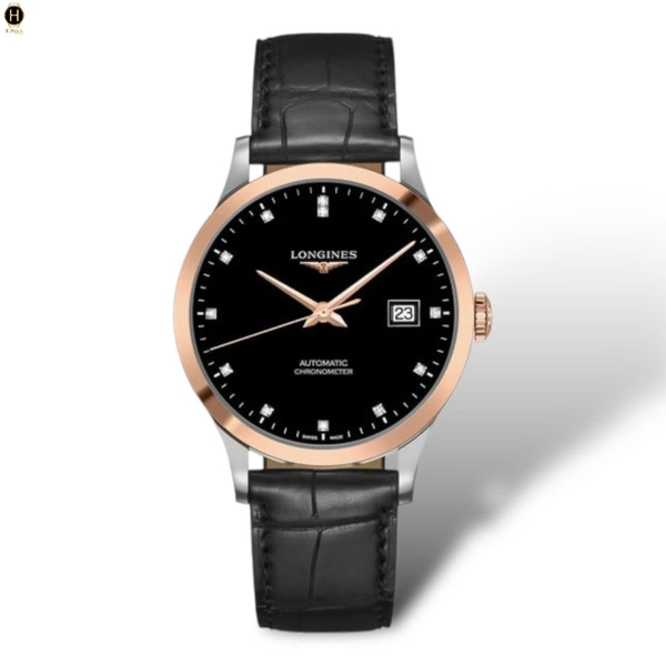 Đồng Hồ Nam Longines Automatic Chronometer Record Diamond L2.821.5.57.2 ( L28215572 )