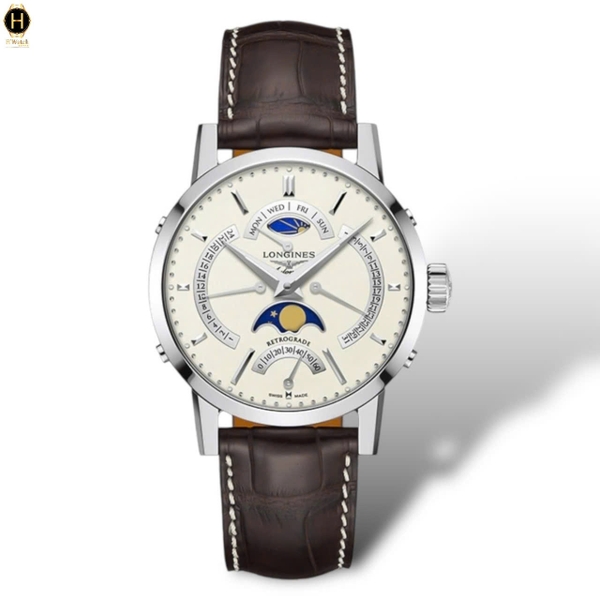 Đồng Hồ Nam Longines Automatic Retrograde Moonphase L4.828.4.92.2 ( L48284922 )