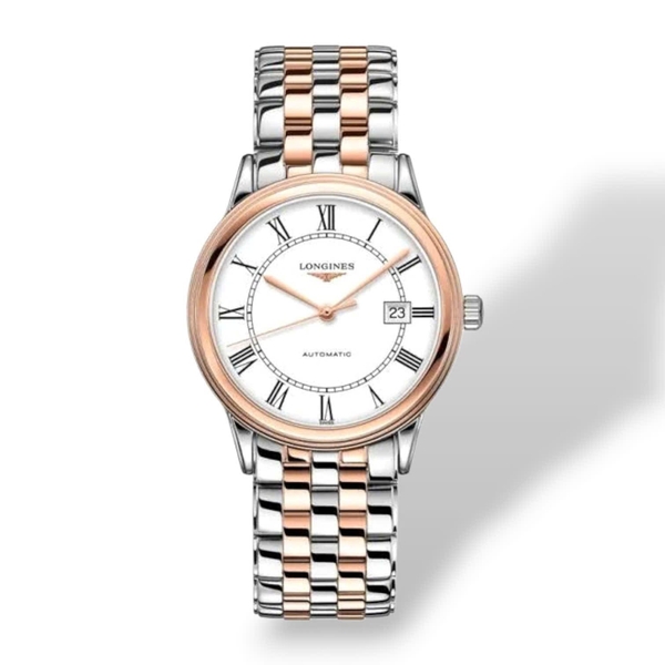 Đồng Hồ Nam Longines Automatic Flagship L4.974.3.91.7 ( L49743917 ) Dây Thép Trắng Mặt Trắng Sapphire