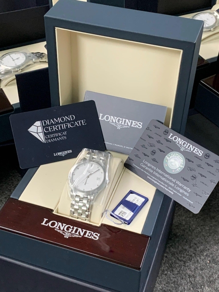 Đồng Hồ Nam Longines Automatic Flagship Diamond Stainless Steel  L4.774.4.27.6