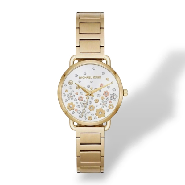 Đồng Hồ Nữ Michael Kors Quartz Mini Portia Gold MK3840