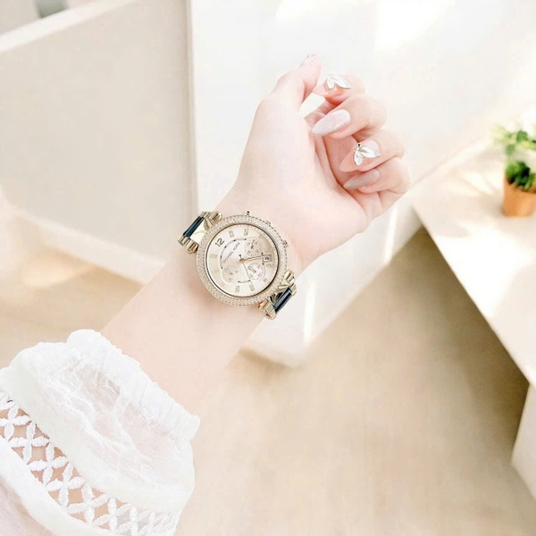 Đồng Hồ Nữ Michael Kors Quartz Parker Champagne MK6238