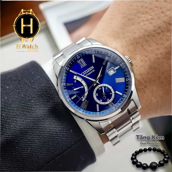 Đồng Hồ Nam Citizen Automatic Mechanical Classical Line Multi Hands NB3001-61M Blue