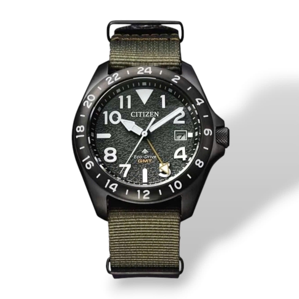 Đồng Hồ Nam Citizen Quartz Eco-Drive Promaster Land GMT BJ7155-05X