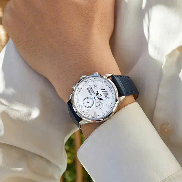 Đồng Hồ Nam Citizen Quartz Eco-Drive Radio Controlled Moon Phase BY1030-09A