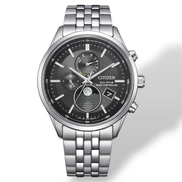 Đồng Hồ Nam Citizen Quartz Eco-Drive Radio Controlled Moon Phase BY1030-50E