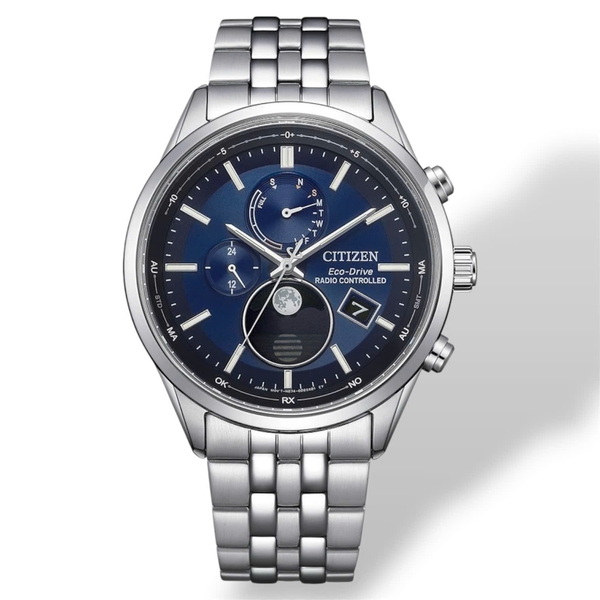 Đồng Hồ Nam Citizen Quartz Eco-Drive Radio Controlled Moon Phase BY1030-50L