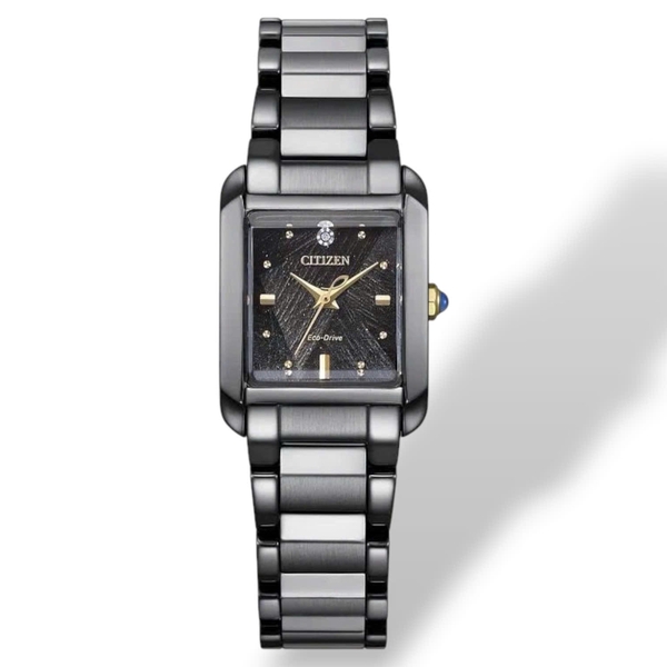 Đồng Hồ Nữ Citizen Quartz Eco-Drive Light in Black Limited EW5636-55E