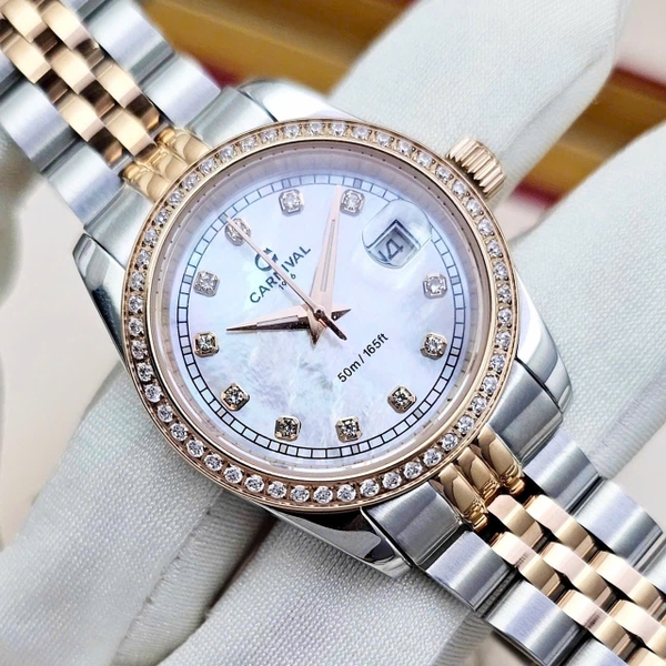 Đồng Hồ Nữ Carnival Quartz 8131L2-CH-TK