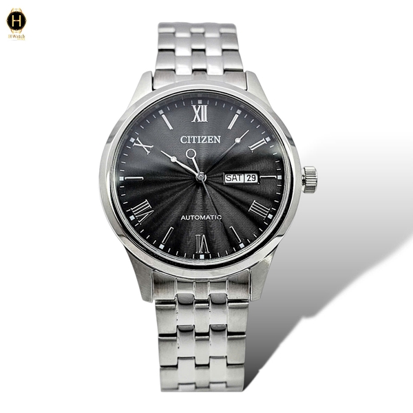 Đồng Hồ Nam Ctizen Automatic Mechanical NH7501-85H Dây Thép Mặt Đen Sapphire