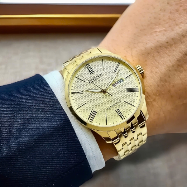Đồng Hồ Nam Citizen Automatic Gold NH8352-53P