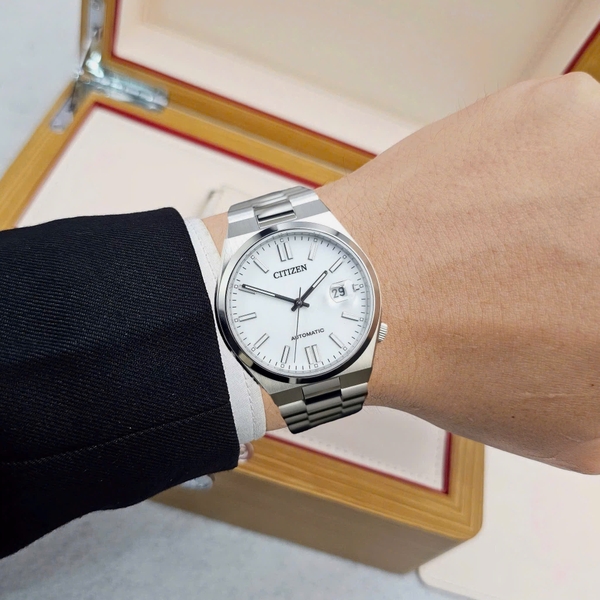 Đồng Hồ Nam Citizen Automatic Tsuyosa Mechanical White NJ0150-81A