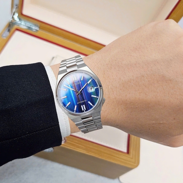 Đồng Hồ Nam Citizen Automatic Tsuyosa Mechanical Blue Multiple NJ0151-53W ( NJ0151 )