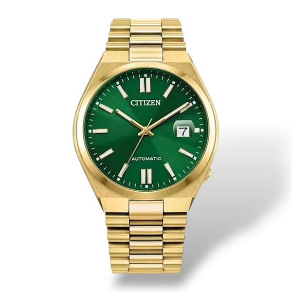Đồng Hồ Nam Citizen Automatic Tsuyosa Mechanical Gold Green NJ0152-51X 