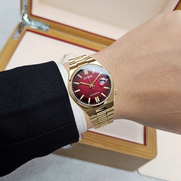  Citizen Automatic Tsuyosa Red NJ0153-82X 