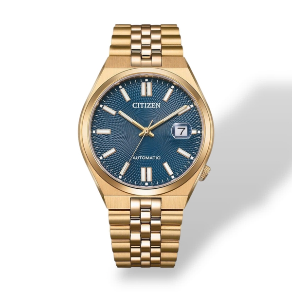 Đồng Hồ Nam Citizen Automatic Tsuyosa 60 Rose Deep Blue NK0023-57L