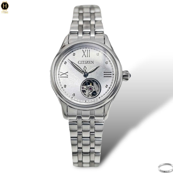 Đồng Hồ Nữ Citizen Automatic 28.5mm Open Heart PR1040-88A