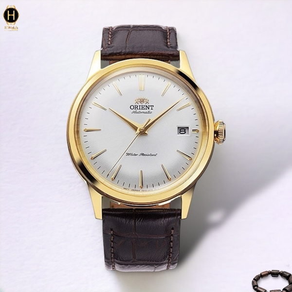 Đồng Hồ Nam Orient Automatic Contemporary Classic Bambino RA-AC0M01S30B ( RA-AC0M01S10B ) ( RA-AC0M01S ) Dây Da Nâu Thép Vàng Mặt Trắng