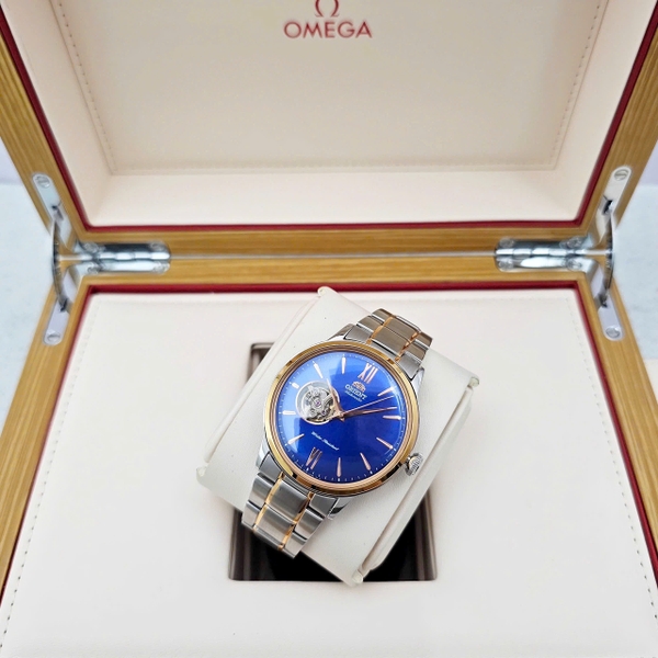 Orient Automatic Bambino Open Heart Demi Rose BLue RA-AG0433L RA-AG0433L00C RA-AG0433L10B