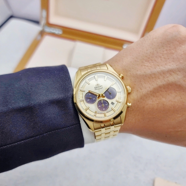 Đồng Hồ Nam Orient Quartz Solar Contemporary Chronograph RA-TX0301G10B