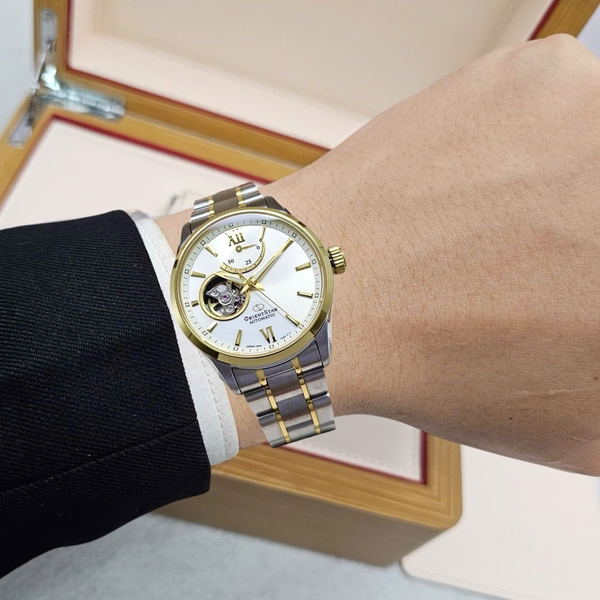 Đồng Hồ Nam Orient Star Automatic Open Heart RE-AT0004S00B ( RE-AT0004S00Z )