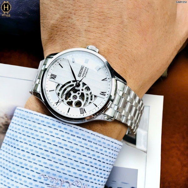 Đồng Hồ Nam Seiko Automatic Presage White SARY251
