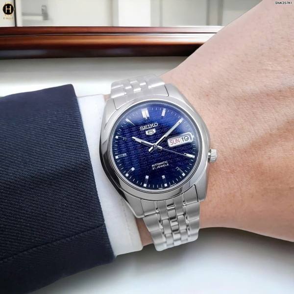 Đồng Hồ Nam Seiko 5 Automatic  Blue SNK357K1 ( SNK357 )