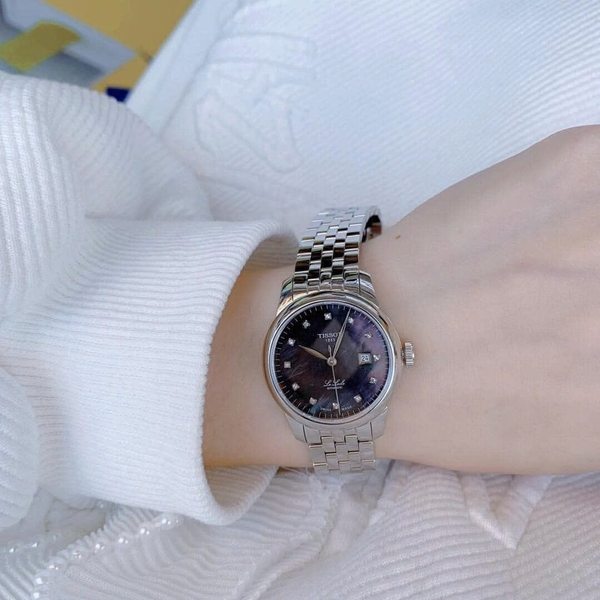 Đồng Hồ Nữ Tissot Automatic Le Locle T006.207.11.126.00 ( T006.207.11.126.00 ) Dây Thép Mặt Đen Sapphire