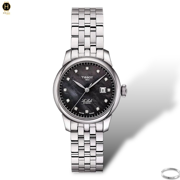Đồng Hồ Nữ Tissot Automatic Le Locle T006.207.11.126.00 ( T006.207.11.126.00 ) Dây Thép Mặt Đen Sapphire