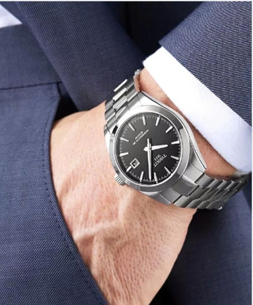 Đồng Hồ Nam Tissot Automatic Gentleman Powermatic 80 Silicium Black T127.407.11.051.00 ( T1274071105100 ) 