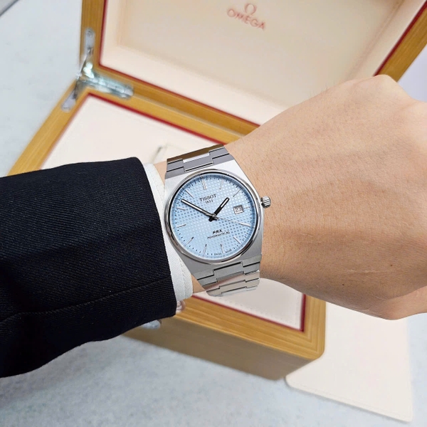 Đồng Hồ Nam Tissot Automatic PRX Powermatic 80 Ice Blue T137.407.11.351.00 ( T1374071135100 )