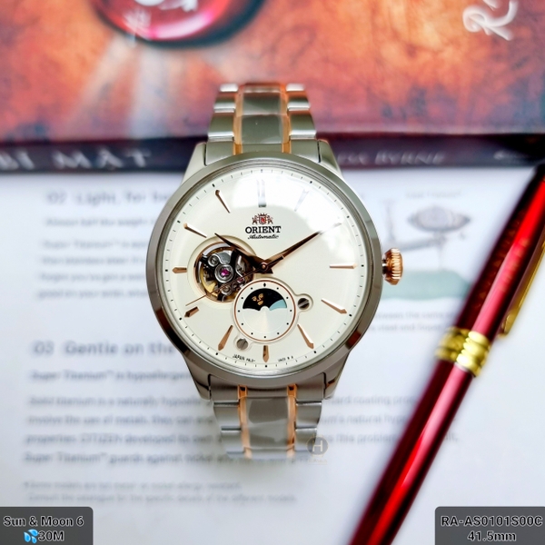 Đồng Hồ Orient Gen 6 RA-AS0101S00C Automatic  Demi  Dây Sắt Nam