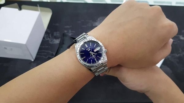 Đồng Hồ Nam Seiko 5 Autoimatic SNKD99K1 Dây Thép Trắng Mặt Xanh Dương