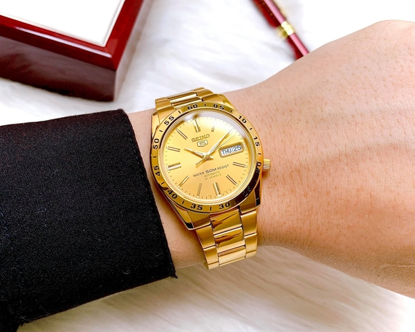 Đồng Hồ Nam Seiko 5 Automatic SNKE06K1 ( SNKE06 ) Dây ThépFull Gold 