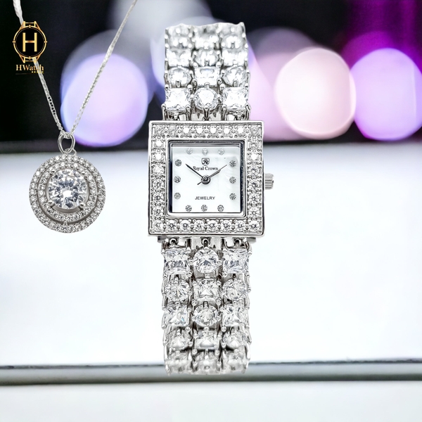 Đồng Hồ Nữ Royal Crown Quartz D8160