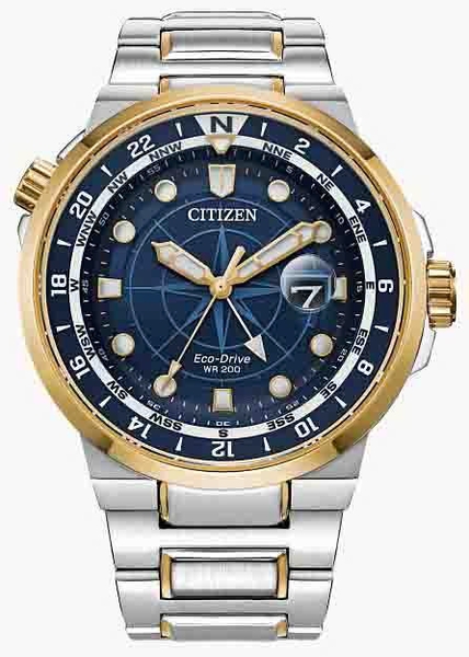 Đồng Hồ Nam Citizen Quartz Eco-drive Endeavor GMT BJ7144-52L
