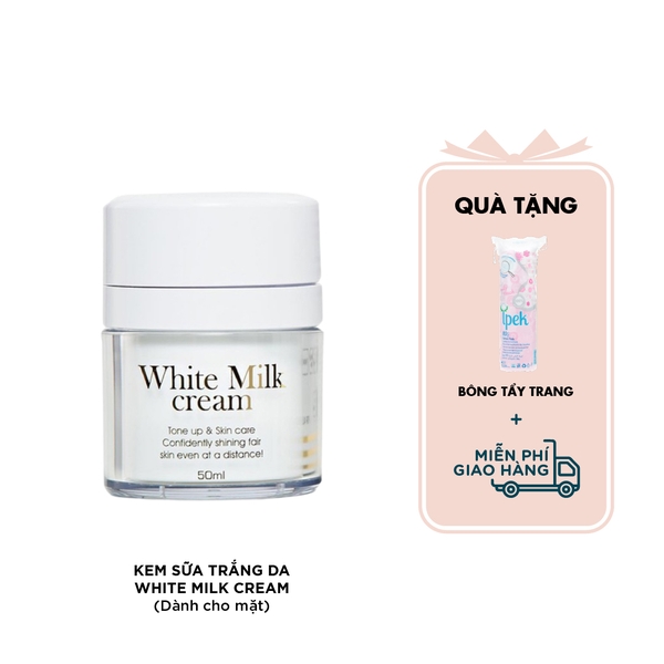 Kem sữa dưỡng trắng da mặt Hàn Quốc 50ml - White Milk Cream