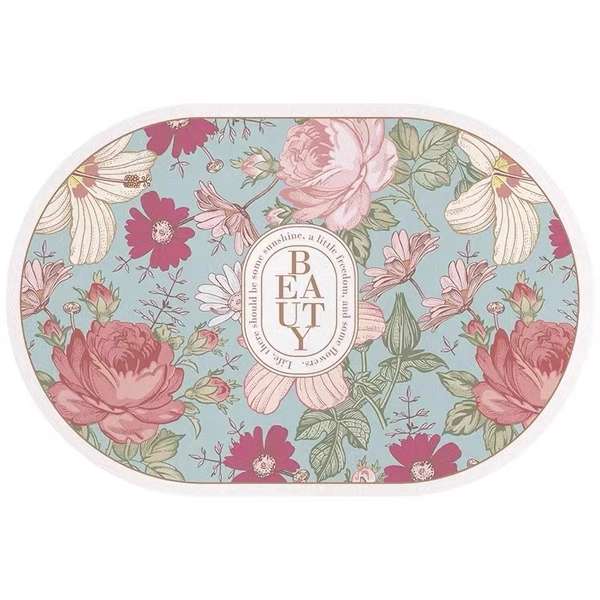 THẢM BEAUTY HOA HỒNG XANH