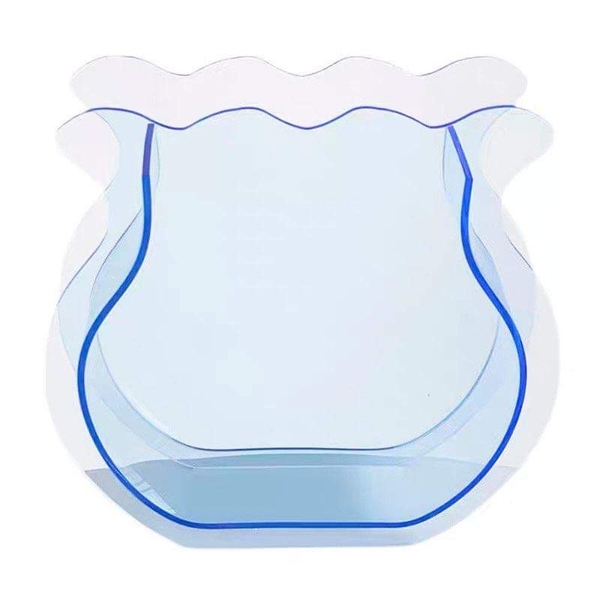 BÌNH HOA ACRYLIC TUILIP XANH DƯƠNG NHẠT